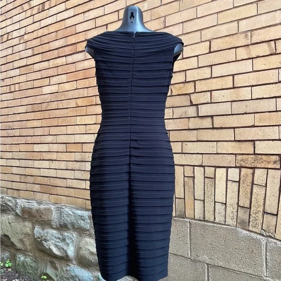 Adrianna Papell Black Lace Detail Dress - Picture 2 of 6